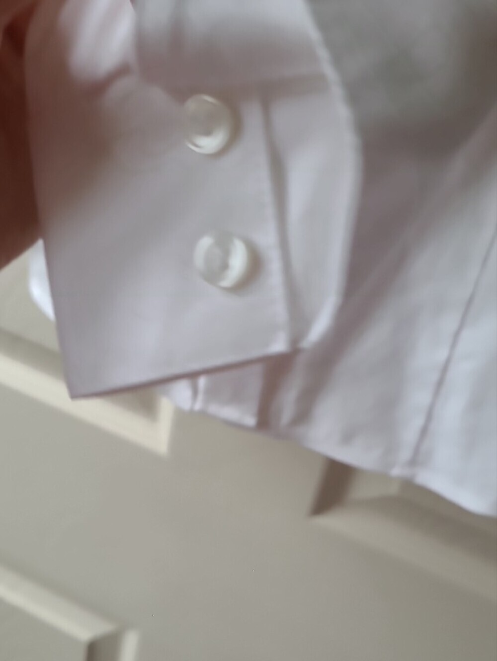 COTTON Tommy Hilfiger White Button-Up Dress Shirt - Slim Silhouette - Picture 7 of 9